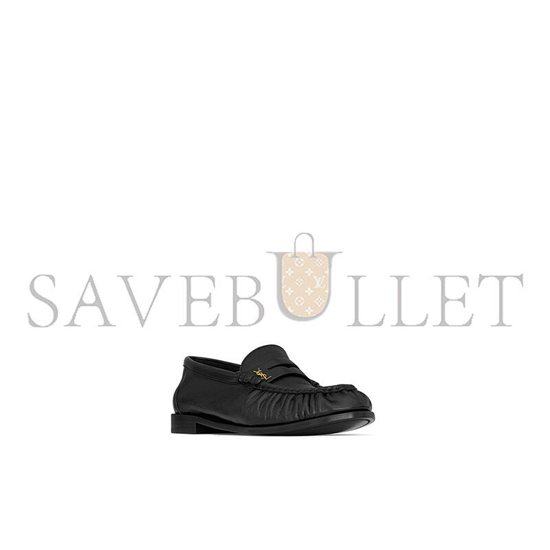 YSL LE LE LOAFER SUPPLE IN SHINY LEATHER 766876AA00K1000